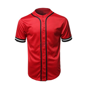 Maillots de baseball unisexes en gros OEM, respirants, personnalisés, grande taille, design imprimé, séchage rapide, sublimation - Product Image 5