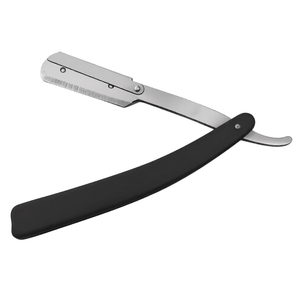 Rasoir professionnel en acier inoxydable pour barbier, rasoir manuel à lame droite, manche en plastique, pour le visage, le bikini, l'épilation, salon - Product Image 1