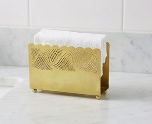 Moderno Porta Servilletas de Metal Dorado con Diseño Recortado, Ideal para Uso en la Cocina, Vajilla, Comedor y Hoteles - Product Image 3