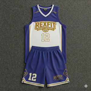 REXFIT SPORTS Ensemble de vêtements de sport de basketball personnalisés pour adultes, légers, respirants, 100% polyester, séchage rapide, fournisseur d'uniformes - Product Image 2