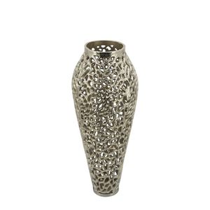 Metal Decoratives flower Vases With Antiqing finishing <b>tall</b> metal vase luxury flower vase center <b>table</b> vase home décor vase, - Product Image 4