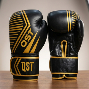 New High Quality Leather Boxing Glove MMA kickboxing gloves Hook Loop Closure for <b>Punching</b> <b>Bag</b> Muay Thai Boxing Gloves - Product Image 1