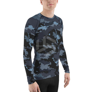 เสื้อรัดกล้ามเนื้อแขนยาวแบบสปอร์ตสำหรับผู้ชาย ออกแบบได้ตามต้องการ พิมพ์ลายแบบซับลิเมชั่น - Product Image 3