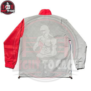 Veste zippée intégrale et pantalon de survêtement assorti, légers, qualité supérieure, confortables, multicolores, avec empiècements rouge, rose et bleu, en tissu Memory Suits - Product Image 2