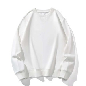 Sweat-shirt pour homme à col rond en coton épais brodé de haute qualité, coupe classique, manches longues, personnalisable, vente en gros - Product Image 4