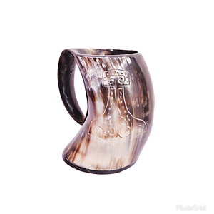 Auténtico estilo medieval cuerno natural vikingo beber cuerno taza genuina técnica hecha a mano para la experiencia Premium Beer Ale Mead - Product Image 4