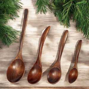 Lightweight wooden tea <b>serving</b> <b>spoon</b> suitable for all cookware Eco friendly wooden tea soup <b>serving</b> <b>spoon</b> for healthy cooking - Product Image 1