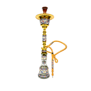 Chichas de luxe en acier inoxydable faites à la main, design unique de qualité supérieure, tour égyptienne en nacre blanche, au meilleur prix du marché - Product Image 1