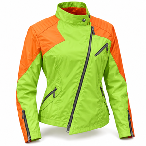 Fluorescent Green Fishtail <b>Parka</b> Windbreaker <b>Jacket</b> Lightweight Windproof Outdoor Rain Shell Unisex Sports Workwear Coat Export - Product Image 5