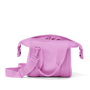 Sac de sport en nylon bleu clair, forme rectangulaire, poignée supérieure, fermeture éclair, résistant à l'eau, unisexe, pour l'entraînement - Product Image 6