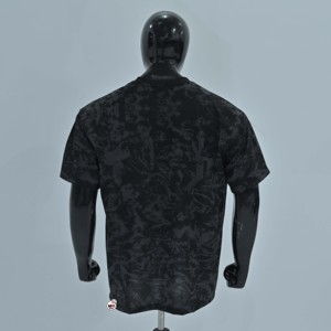 Camisetas de Manga Corta para Hombre, Color Negro, de Moda, Cuello Redondo, Estampado de Camuflaje, Logotipo con Impresión en Relieve, Casual, Regular, 100% Algodón, Calidad Premium - Product Image 2