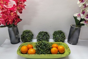 ถ้วยแป้งทรงสี่เหลี่ยมขนาดใหญ่สีเขียวทำจากไม้มะม่วงแบบเรียบง่ายของตกแต่งทำด้วยมือ100% ใส่เทียนขี้ผึ้งธรรมชาติที่ว่างเปล่า - Product Image 3