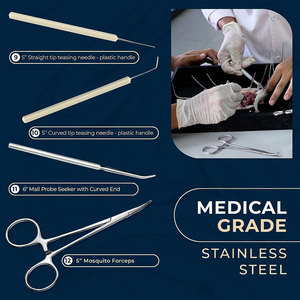 Professional Veterinary Dissecting Sets With Smooth Stainless Steel Finish Durable Construction And Comfortable Handling - Product Image 3