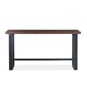 Industrial Handmade Metal Coffee <b>Table</b> with Rustic <b>Reclaimed</b> Wood Surface Vintage Iron Coffee <b>Table</b> with Heavy Duty Steel - Product Image 4