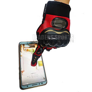 Guantes de Motocicleta de Cuero de Nuevo Estilo para Deportes al Aire Libre, Transpirables, con Protección en la Palma y Diseño de Dedos Completos - Product Image 2