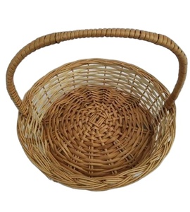 Cesta de mimbre con forma de cuenco tradicional, cesta de flores decorativa multiusos para almacenamiento y regalo - Product Image 2