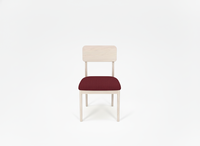 Ensemble de table basse ronde moderne en frêne massif avec 4 chaises - Meubles de salon durables, faciles à nettoyer et légers