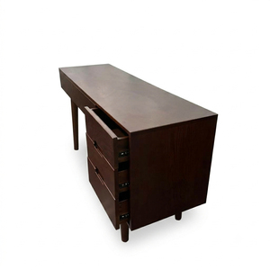 Escritorio de Pedestal de Madera de Roble Moderno y de Lujo, con 2 Cajones y Gabinete de Almacenamiento, Muebles de Oficina Ejecutivos Duraderos, Muebles MT, Garantía de 3 Años - Product Image 6