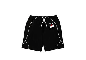 Conjunto Deportivo Division Crew Negro, Manga Larga, Cierre Frontal, Ropa Urbana para Hombre, Pantalones Cortos Transpirables de Poliéster con Logotipo Estampado - Product Image 6