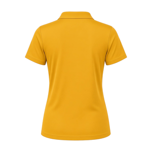 เสื้อโปโลแขนสั้นสีเหลืองทอง ปักลายตราสัญลักษณ์ คอวี กระดุมหน้า ลำลอง สำหรับชมรมกอล์ฟ เสื้อพรีเมียมสไตล์กรีก - Product Image 4