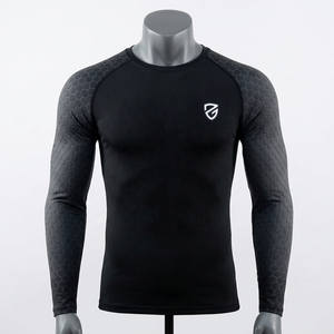 Nouveau Rash Guard de Compression pour Hommes, Imprimé par Sublimation, en Spandex, pour la Gym, le Combat et la Plongée, Design de Qualité Supérieure, 100% Vente en Gros - Product Image 2