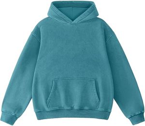 เสื้อฮู้ดโอเวอร์ไซส์ผู้ชาย ATELIER SPORTS สีเขียวล้วน ผ้าฝ้าย 100% เฟรนช์เทอร์รี่ สวมใส่สบาย เป็นมิตรกับสิ่งแวดล้อม ระบายอากาศได้ดี - Product Image 2