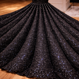 Vestido de noche de lujo con lentejuelas y corte de pez |   Elegante Vestido Formal con Silueta de Sirena, Vestido Ajustado Tipo Trompeta para Galas y Bodas - Product Image 4