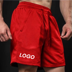 Pantalones Cortos Deportivos de Malla para Hombre, Transpirables, de Secado Rápido, Ligeros, para Gimnasio y Entrenamiento, con Cintura Elástica - Product Image 1