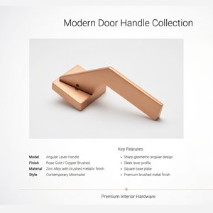 Solid Brass Door <b>Handle</b> Set | Luxury Lever <b>Handles</b> with Mortise <b>Lock</b> for Interior Doors| Antique,Black, Gold & Graphite Finish - Product Image 5