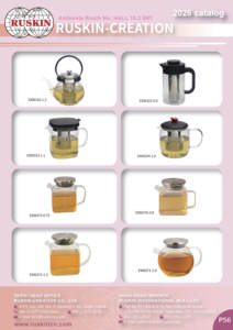 Nordic Style Borosilicate Glass <b>Teapot</b> <b>with</b> <b>Infuser</b> 1.2L Capacity Glass Handle and Lid - Product Image 5