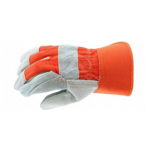 Gants de travail utilitaires en cuir respirants, protection dorsale durable, protection de la paume, séchage rapide, écologiques, détection des aiguilles, toutes saisons - Product Image 5