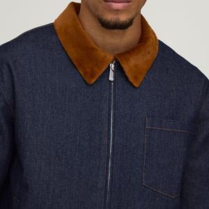Quality Casual Embroidered Windproof Oversized Drop Shoulder Denim <b>Jeans</b> <b>Jacket</b> for Men Distressed <b>Black</b> 100% Cotton Winter - Product Image 2