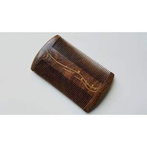 Peigne à dents larges antistatique naturel RR ENTERPRISES pour cheveux épais et bouclés, fabriqué à la main en bambou et en bois, artisanat indien - Product Image 5