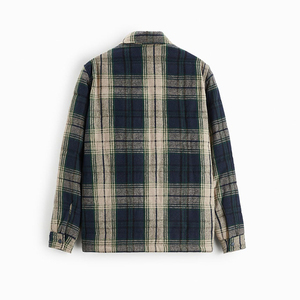Camisa Chaqueta de Franela a Cuadros para Hombre, de Alta Calidad, para Invierno, Estilo Urbano, con Capucha, Forro Polar Térmico y Logotipo Frontal - Product Image 3