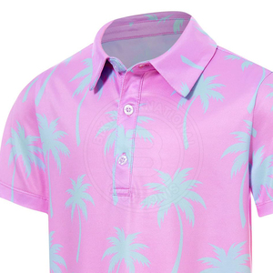 Polo de golf brodé personnalisé, qualité supérieure, manches courtes pour jeunes, vêtements de sport performants, vêtements de sport athlétiques - Product Image 2