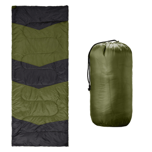 Saco de Dormir Ligero, Impermeable y Compacto de Color Verde para Excursionismo y Senderismo en Clima Frío y Cálido - Product Image 4