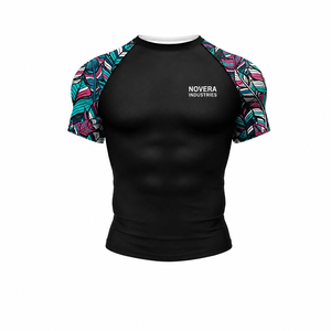 Conjunto de Equipamiento de BJJ NoGi de Alta Calidad para Hombre, Camiseta y Pantalones Cortos con Estampado por Sublimación, Tejido Transpirable de Secado Rápido, Colores Personalizados para Artes Marciales - Product Image 4