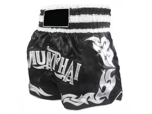 Shorts de boxe imprimés motif marbre, en polyester/nylon extensible, durables, légers, respirants, séchage rapide, unisexe, vêtements de sport athlétiques - Product Image 2