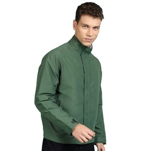 Men's Trendy Casual Windproof Sports Jacket Zipper Stand-Up Collar Solid Color Versatile Loose Fit for <b>Winter</b> OEM Service - Product Image 4