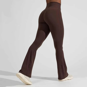 Conjunto Deportivo de Yoga de 2 Piezas para Mujer, Estilo Moderno, Cintura Alta Elástica, Ropa Deportiva, Ropa de Entrenamiento, Secado Rápido, 100% - Product Image 2