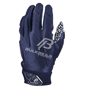 Custom American Football Receiver Gloves <b>Sticky</b> Grip Palm Breathable Lightweight Adult Youth Training Leather Full Finger <b>Hook</b> - Product Image 1