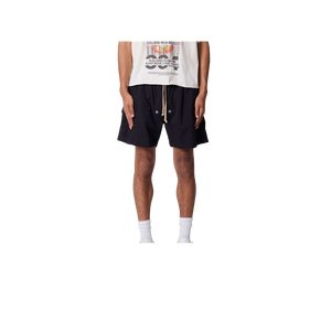 Men's <b>Black</b> Denim Casual <b>Shorts</b> Low Waist with Pockets Breathable Summer Wear ODM Supply - Product Image 1