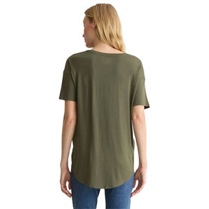 Camisetas de Cuello Redondo para Mujer, Color Negro, Uso Diario, Diseño Personalizado con Logotipo, Talla Slim Fit, Camisetas de Color Sólido para Mujer - Product Image 6