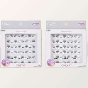 Extensions de cils Ollio Olrio sans colle, faux cils en paquet unique PLUS transparents courts, 2 types, 1 choix - Product Image 3
