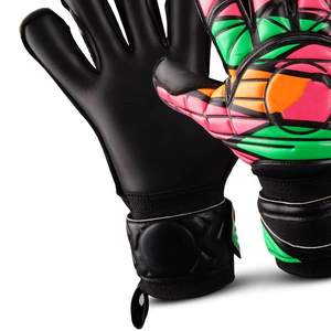 Gants de gardien de but en latex avec paume renforcée, support de poignet rembourré et fermeture Velcro - Product Image 3