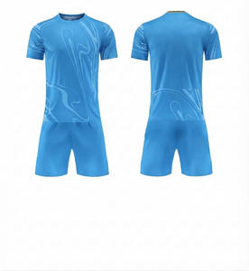 Uniforme de Fútbol Transpirable al por Mayor, Ropa Deportiva Moderna, Uniforme de Fútbol Personalizado, 100% Poliéster, Tejido de Malla, Secado Rápido, Cuello Redondo - Product Image 1