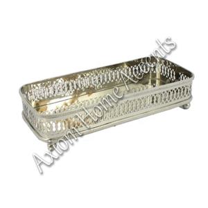 Axiom Home Accents Bandeja de servicio de latón elegante con acabado pulido para decoración de mesa de fiesta de Navidad - Product Image 6