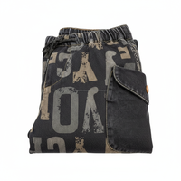 Pantalon Harem Baggy pour Homme, Patchwork Plissé, Cordon de Serrage, Séchage Rapide, Respirant, Personnalisable, Vente en Gros OEM
