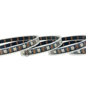 Striscia LED RGB Indirizzabile WS2812B Impermeabile IP68 5V 5M Nastro Pixel Intelligente PCB Nero per Decorazioni Natalizie da Esterno - Product Image 2