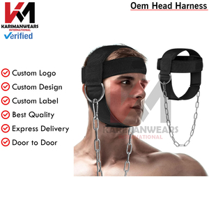 Harnais de fitness pour le cou, hommes et femmes, musculation, entraînement de force, bande de résistance, fournisseur OEM - Product Image 2